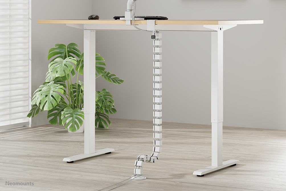 Neomounts ADS06-131WH Organizador vertebral de cables - montaje de abrazadera - universal